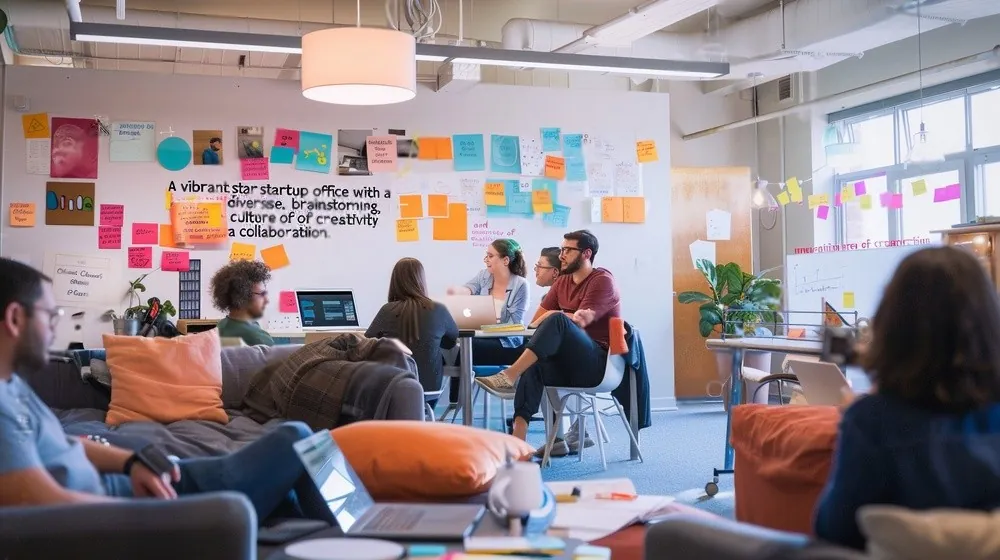 A modern banking workspace
