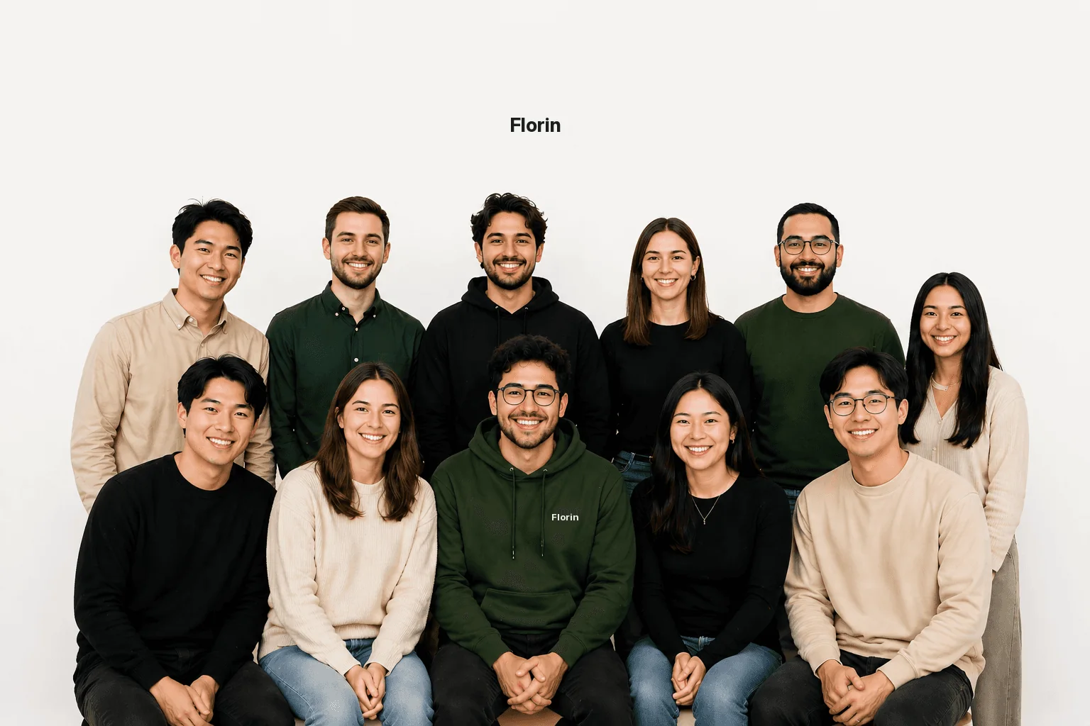 The Florin team together in the office