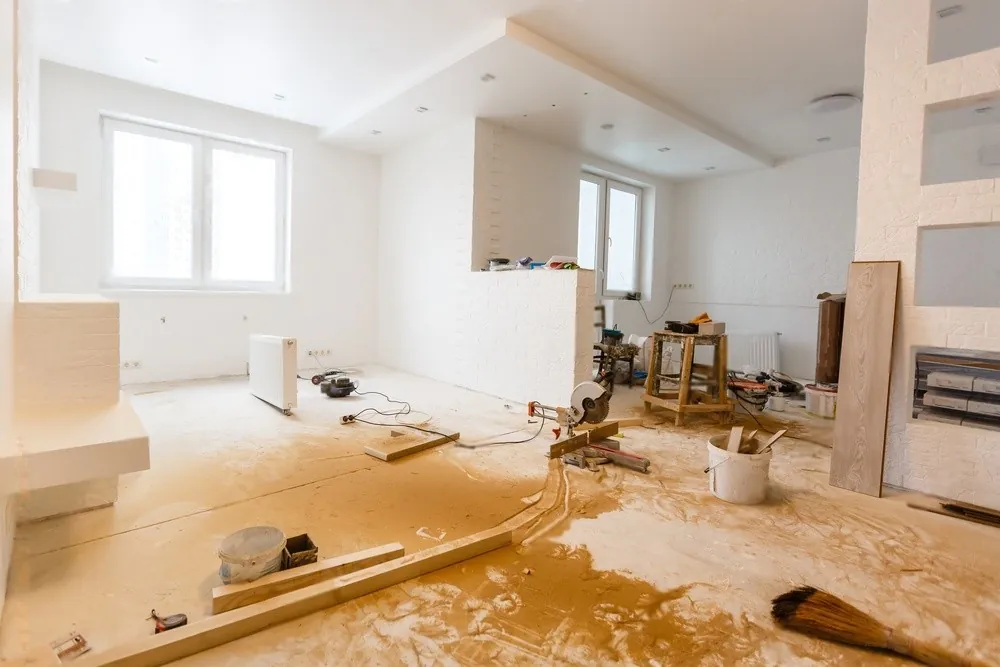A room under renovation