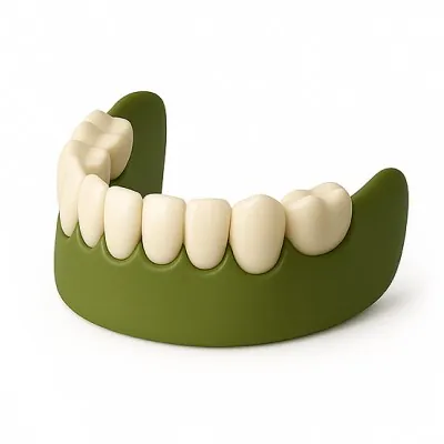 Dental prosthetics illustration