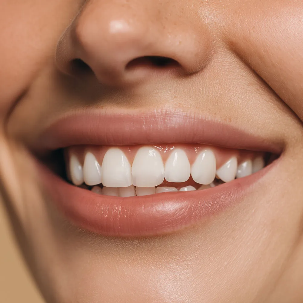 Close-up of a bright smile