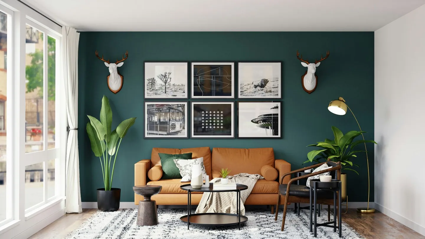 Birchwood Townhouse: the living room
