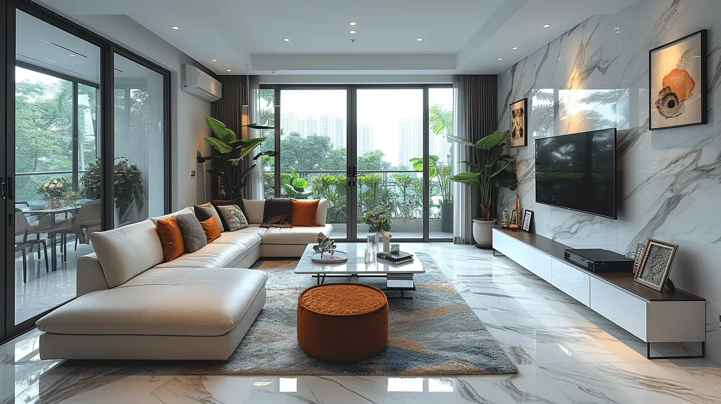 Maple Grove: the living room