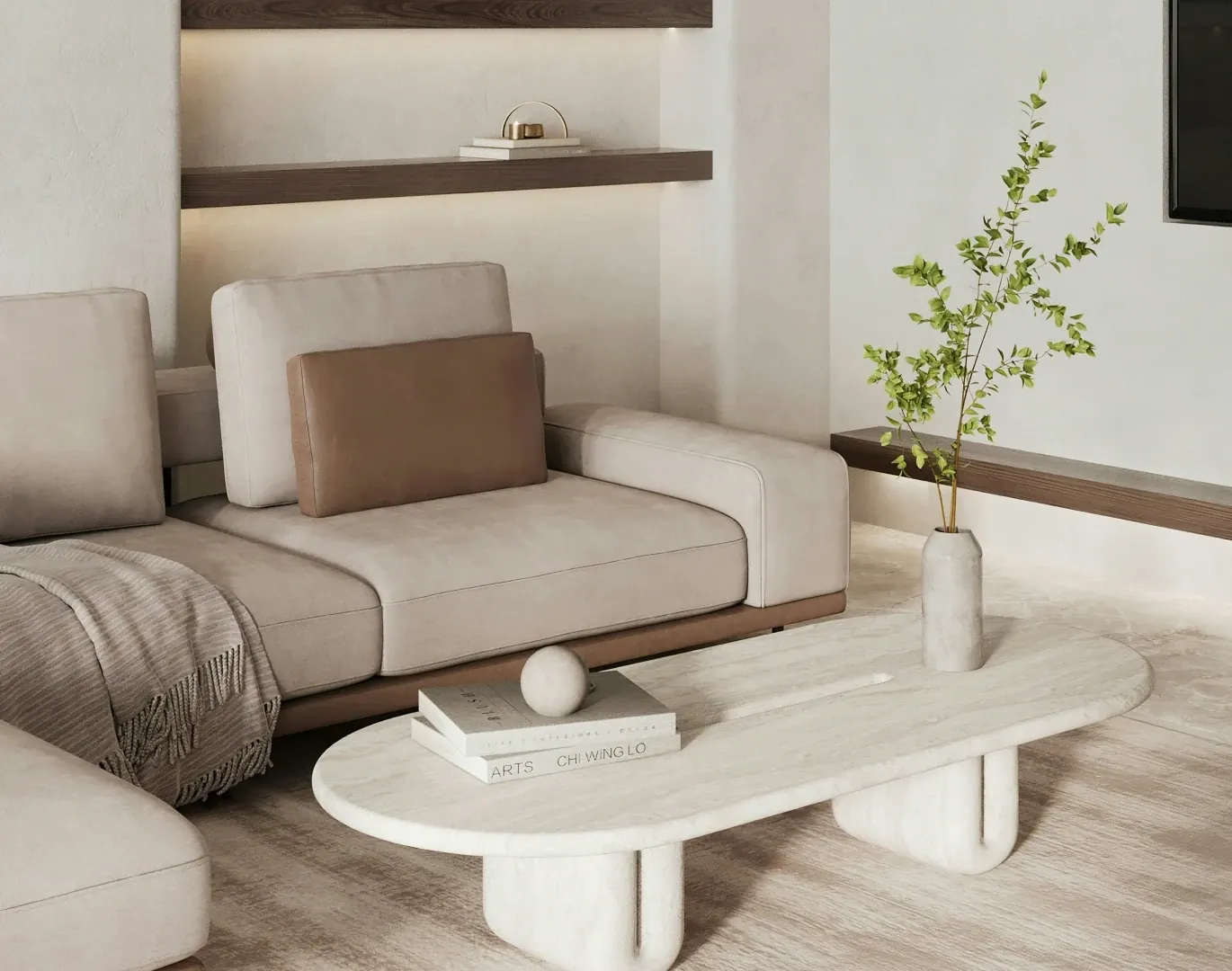 Sunset Ridge Retreat: the living room