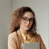 A client with glasses