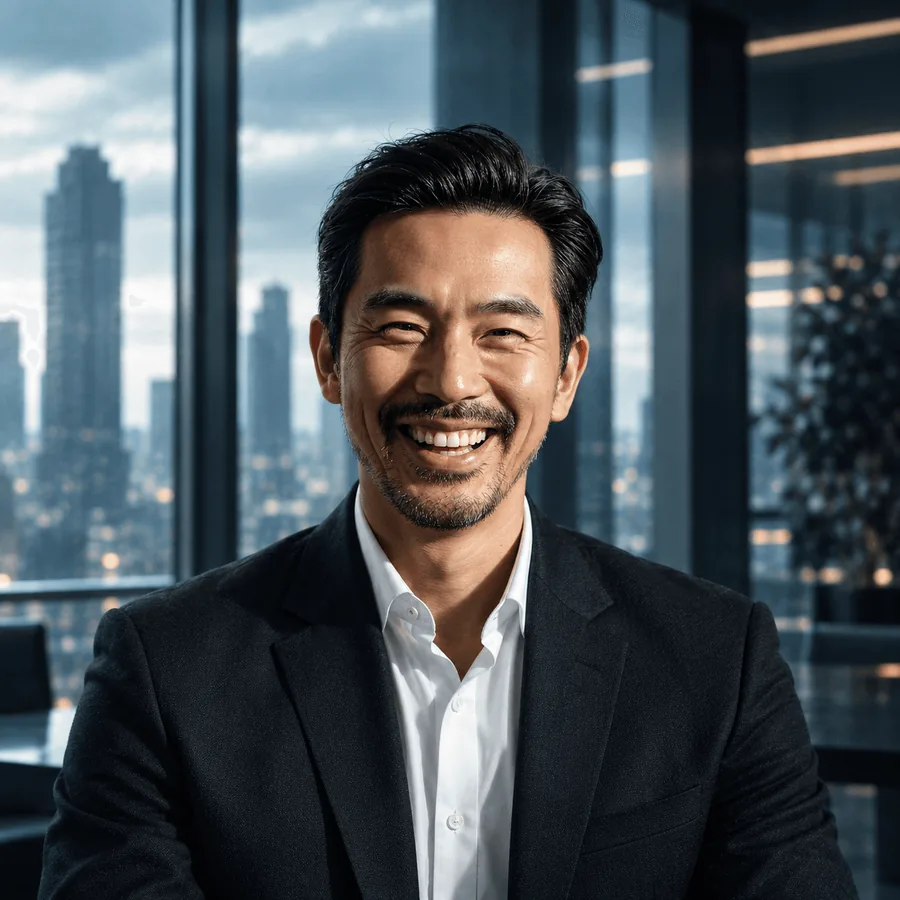 Daniel Carter, smiling, in an office