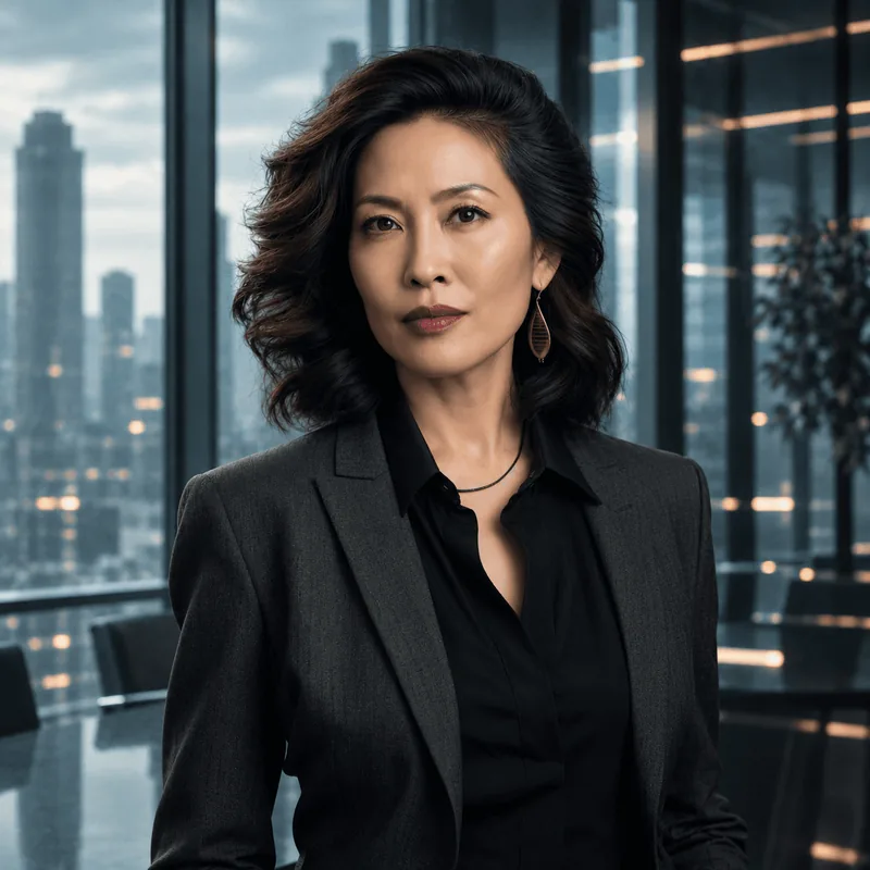 Portrait of a senior consultant in a black blazer