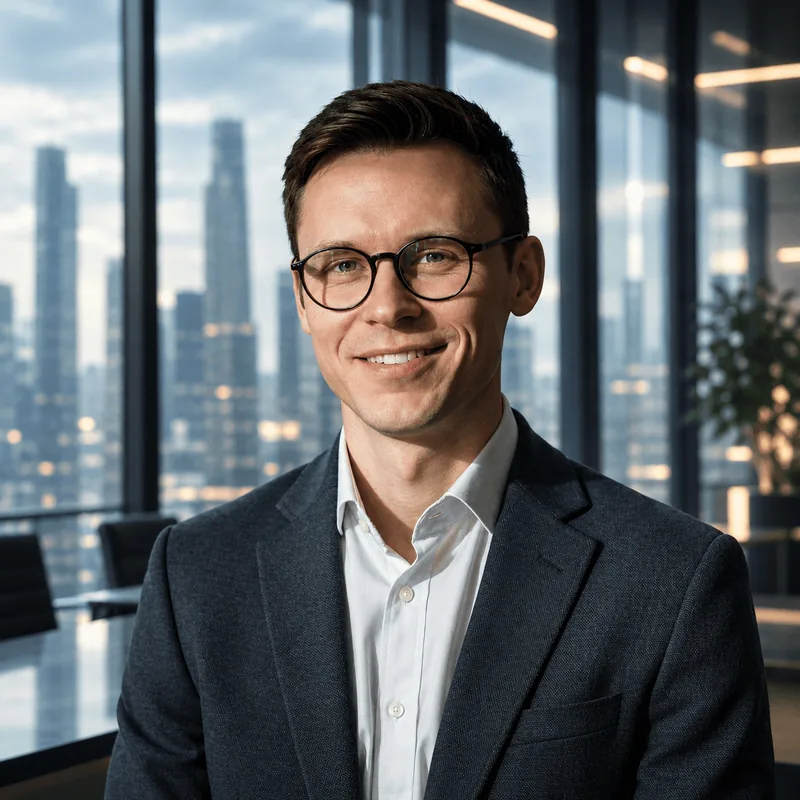 Portrait of a consultant with glasses