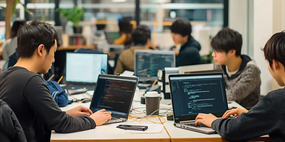 Developers working at their computers