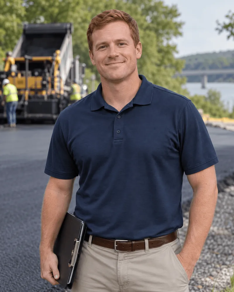Ryan Callahan, estimator, on a job site
