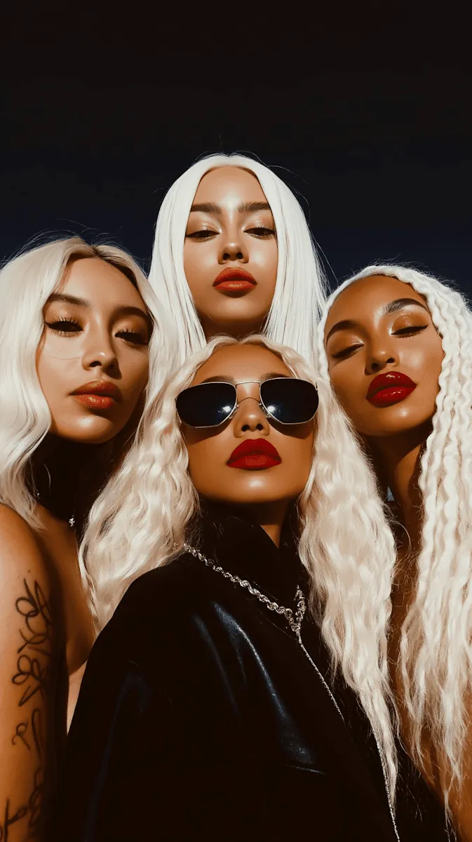 Three stylists in sunglasses