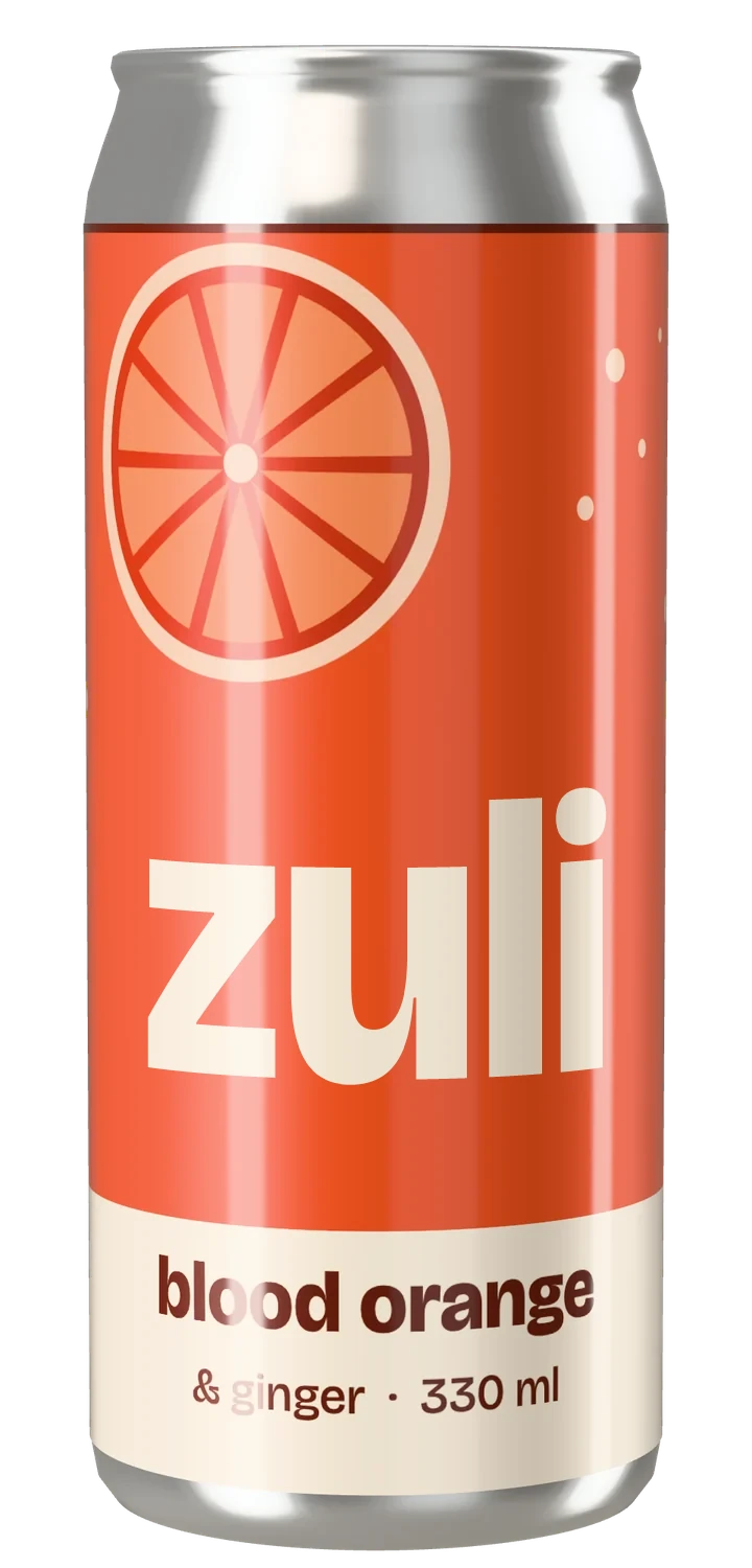 A can of Zuli blood orange